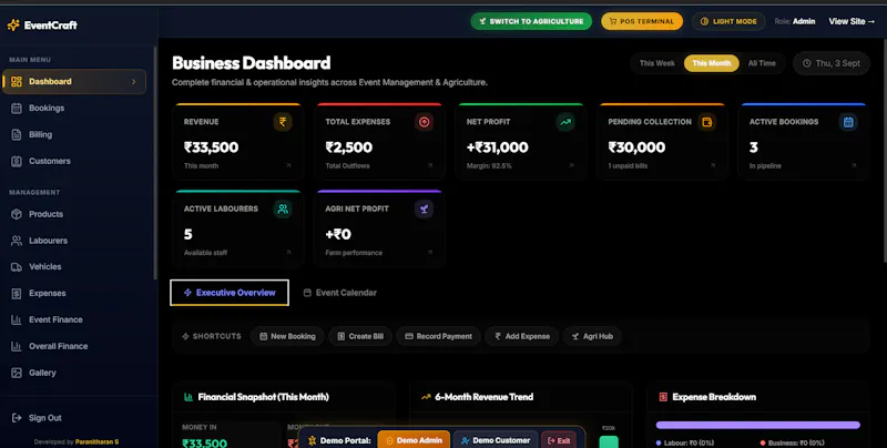 EventOS screenshot 1