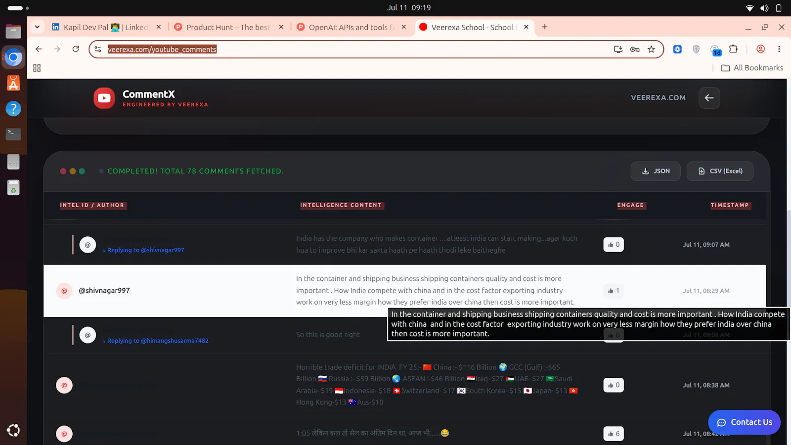 YouTube Comments Exporter screenshot 5