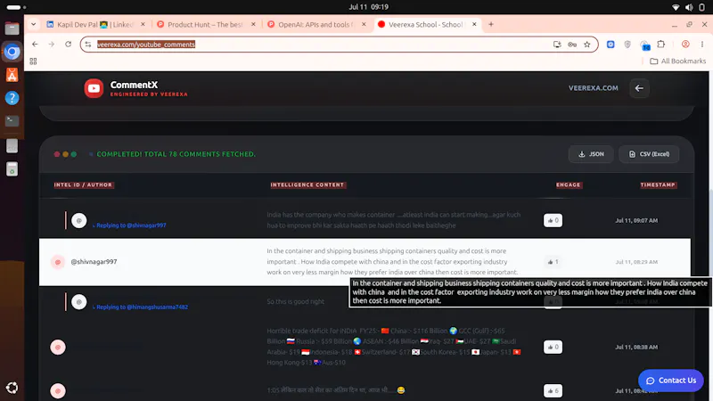YouTube Comments Exporter screenshot 5