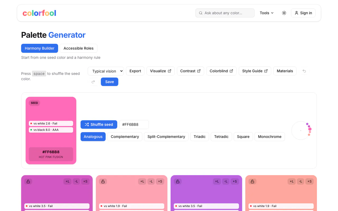 Colorfool screenshot