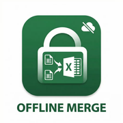 Excel File Merger - Product Hunt launch logo and brand identity