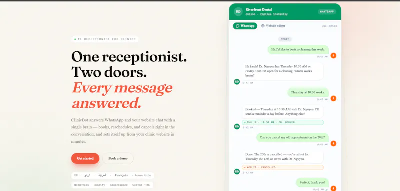 ClinicBot screenshot 2