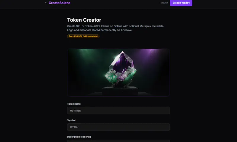 CreateSolana screenshot 4