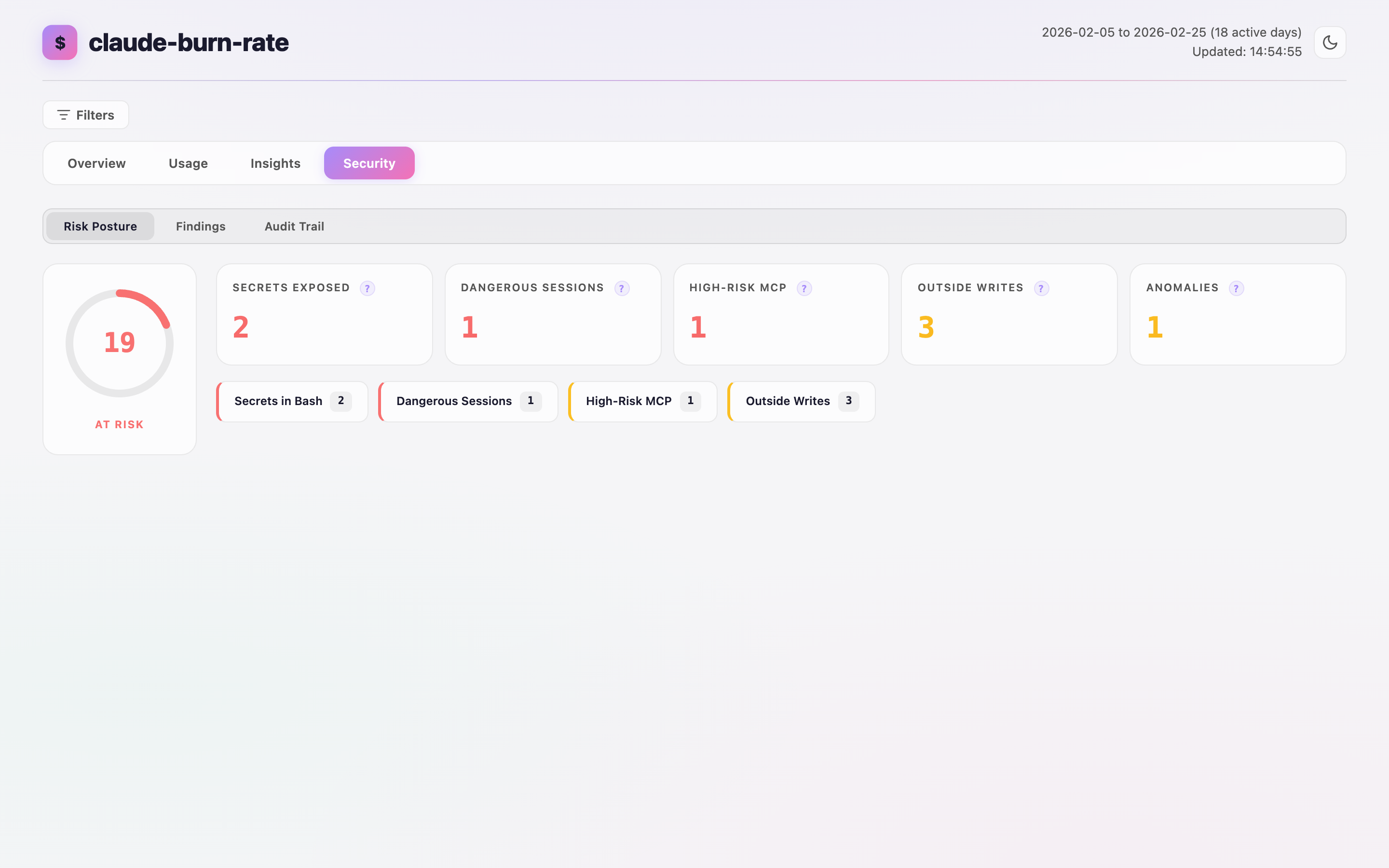 claude-burn-rate - Screenshot 2 showing product features and functionality