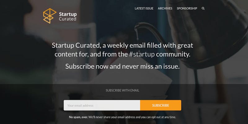 Startup Curated media 1