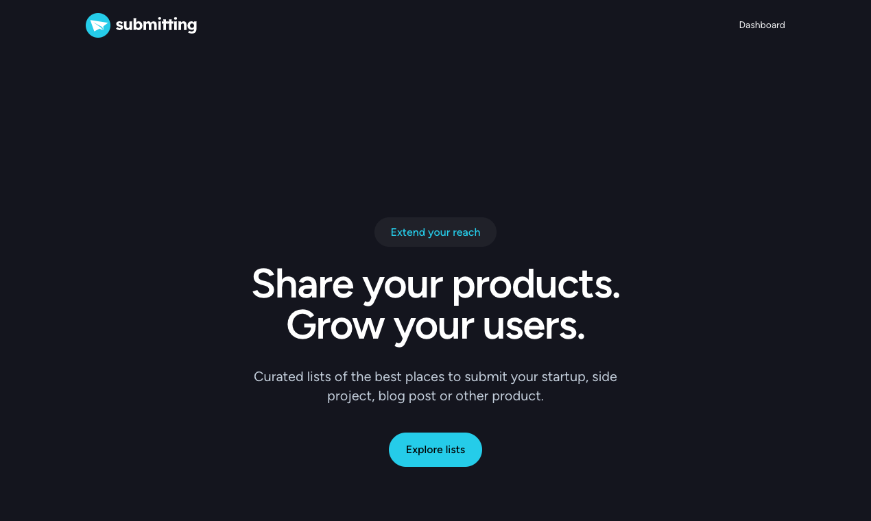 startuptile Submitting-Share your products. Grow your users.