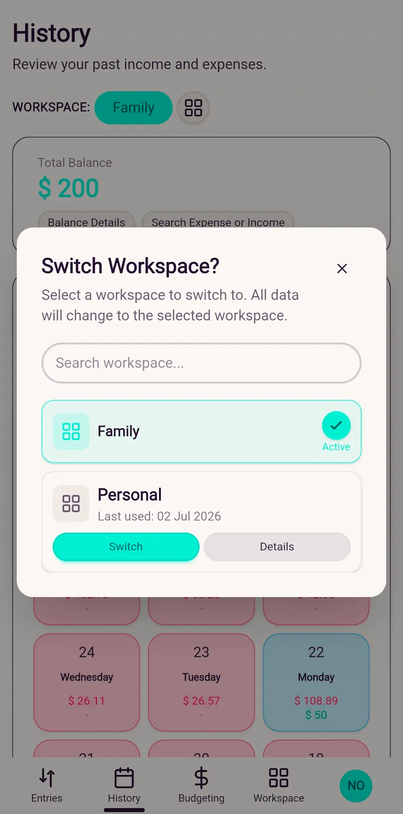 Zherani: Shared Money Manager screenshot 7