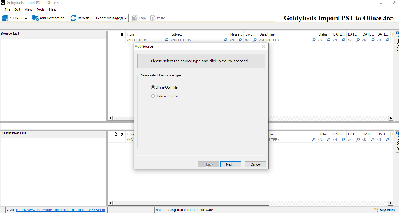 Goldytools Import PST to Office 365 gallery image