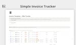 Simple Invoice Template and Mini Tracker image