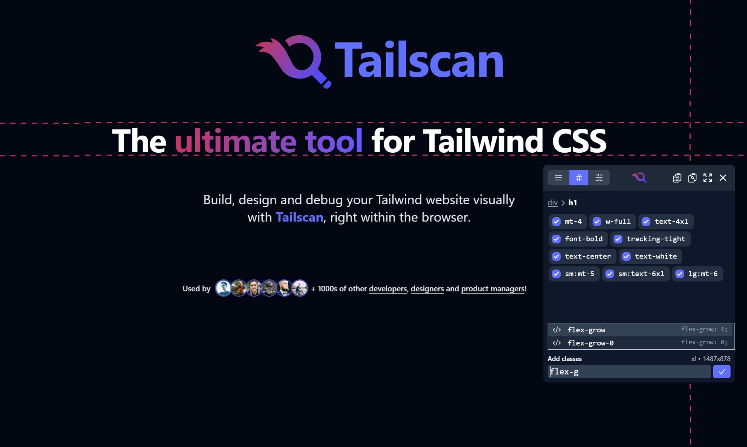 Tailscan for Tailwind CSS media 1