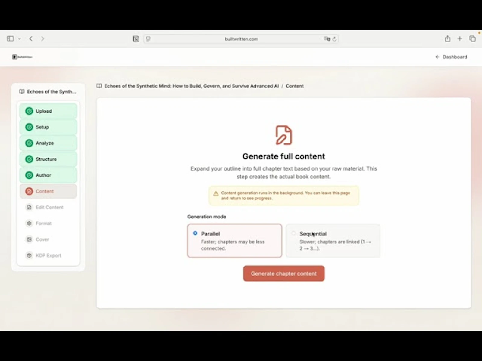 Built&Written screenshot 1 (video preview)
