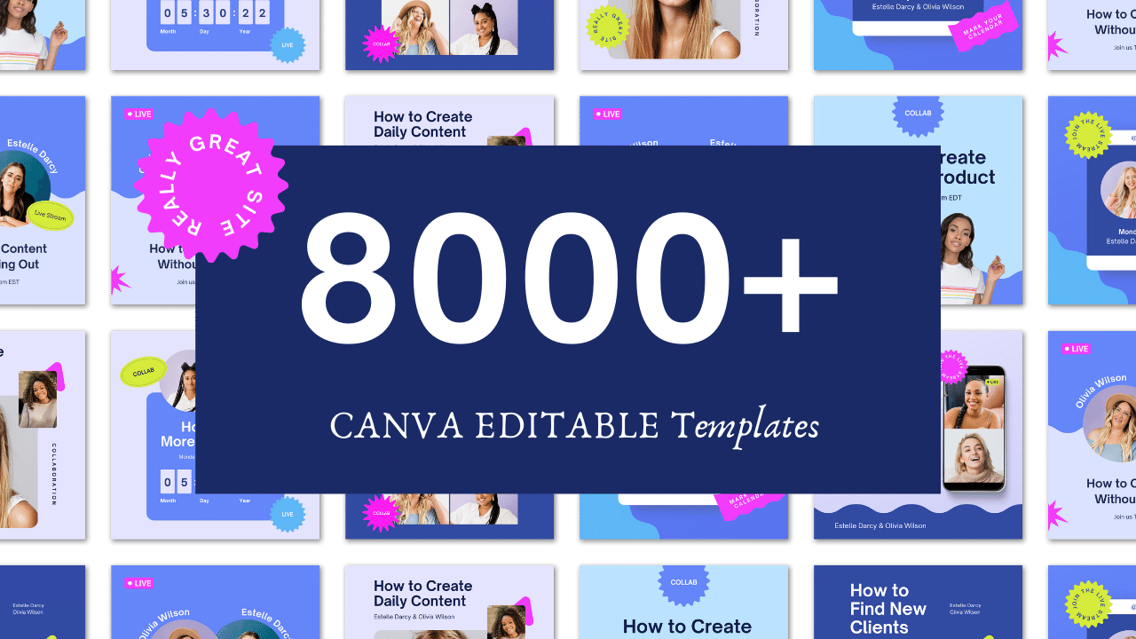 8000 + CANVA EDITABLE TEMLATE BUNDLE