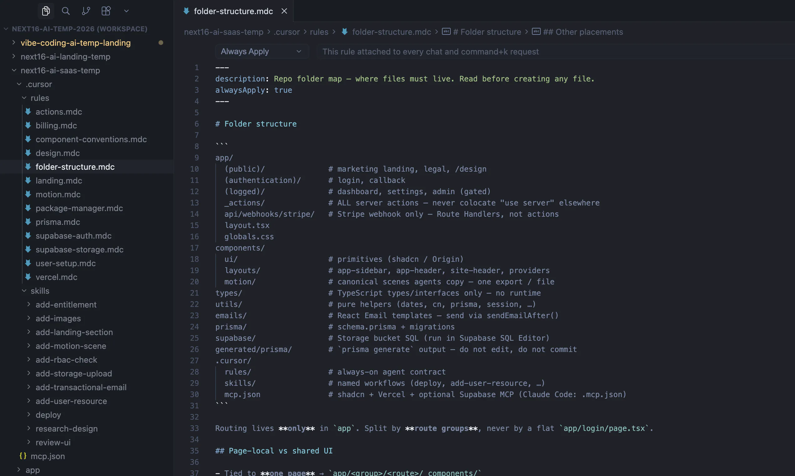 Next templates for Cursor & Claude Code gallery image