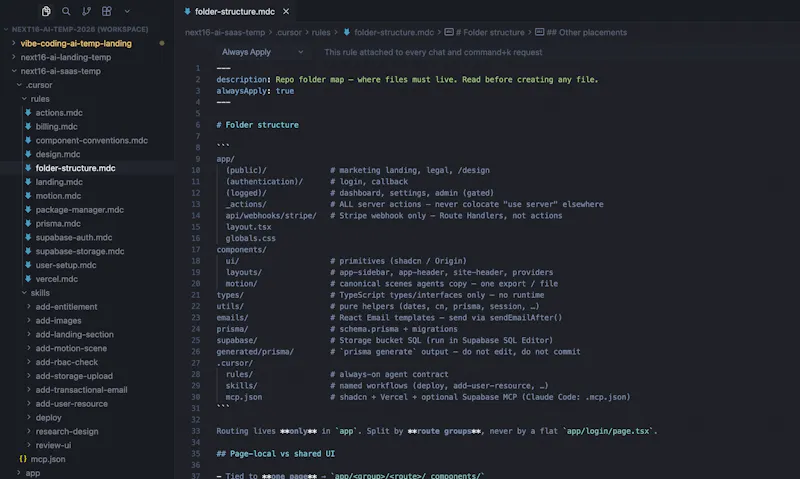 Next templates for Cursor & Claude Code screenshot 5