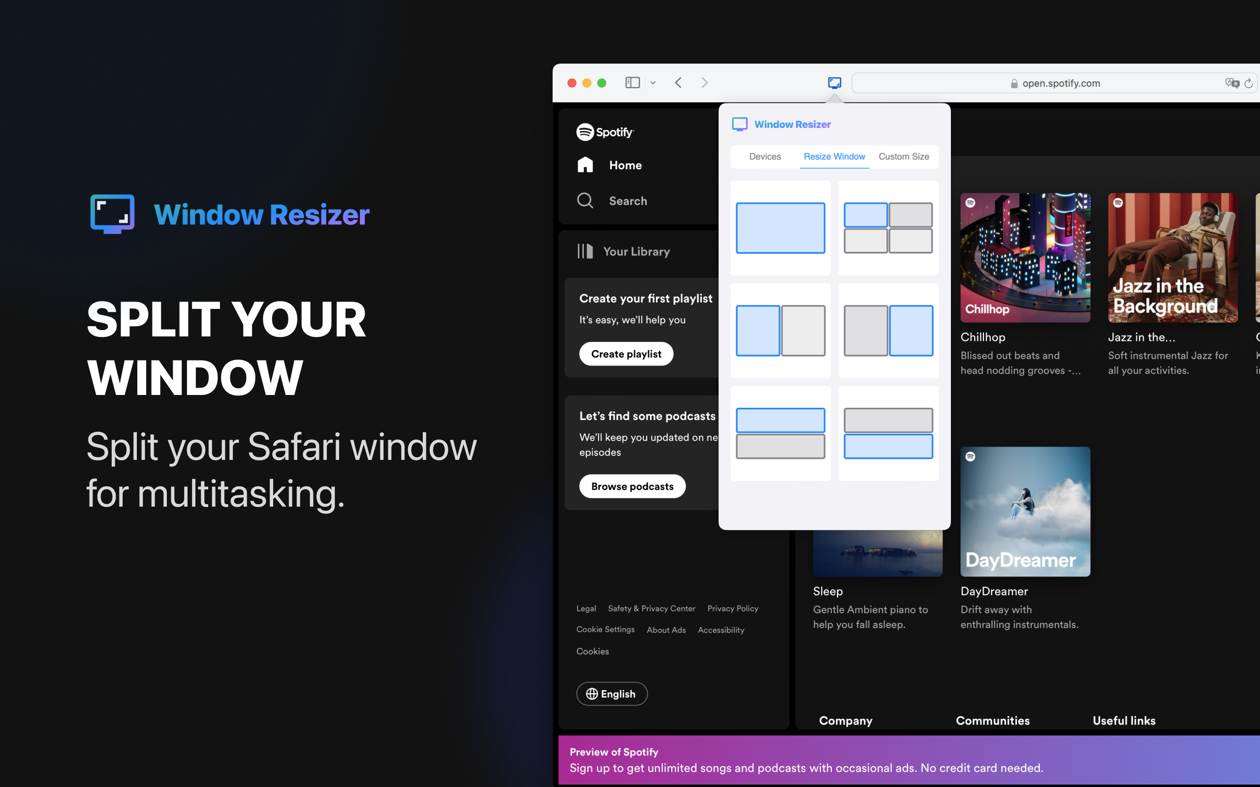Window Resizer for Safari  media 3