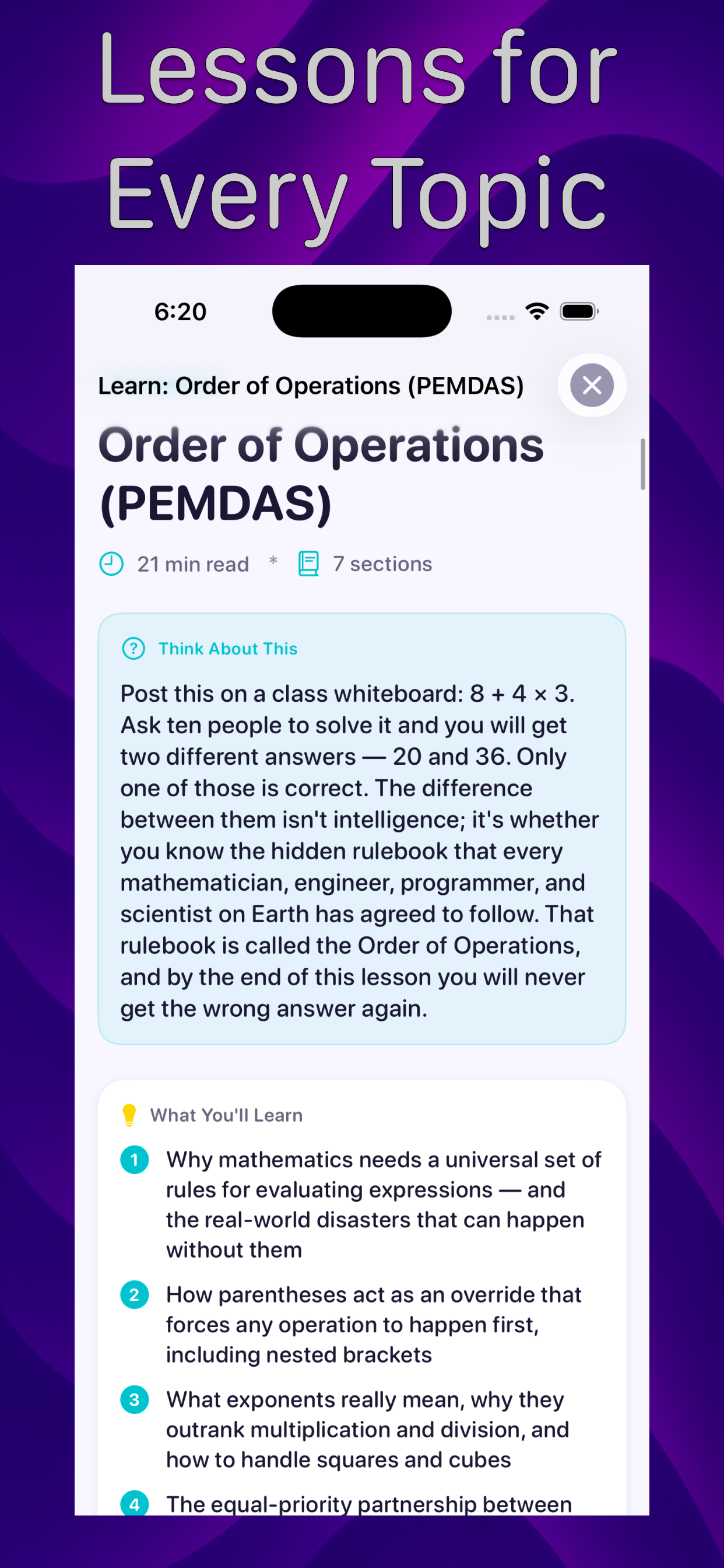 Math Hero: High School Math Tutor - Screenshot 4 showing product features and functionality