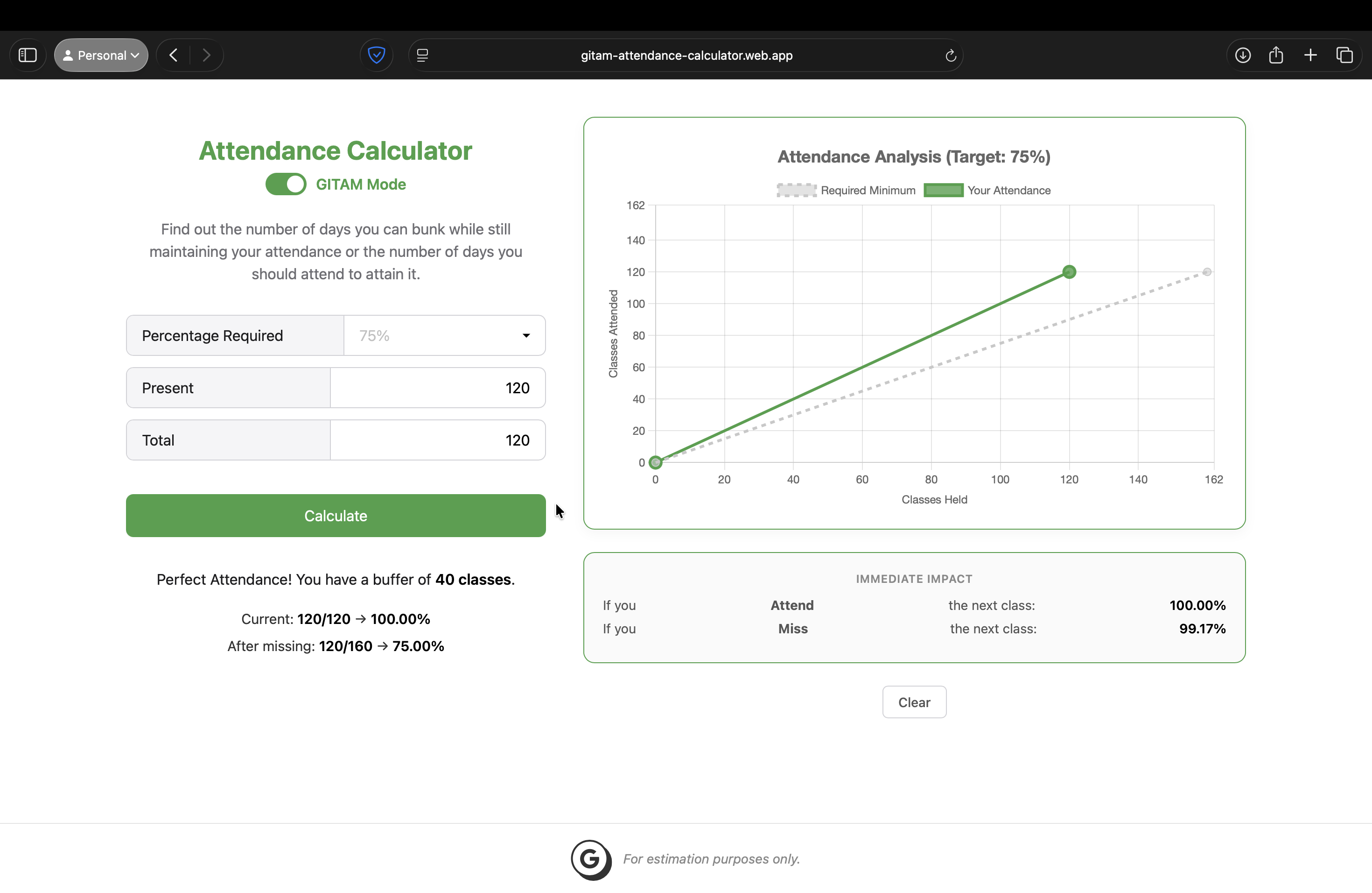 Attendance Calculator gallery image