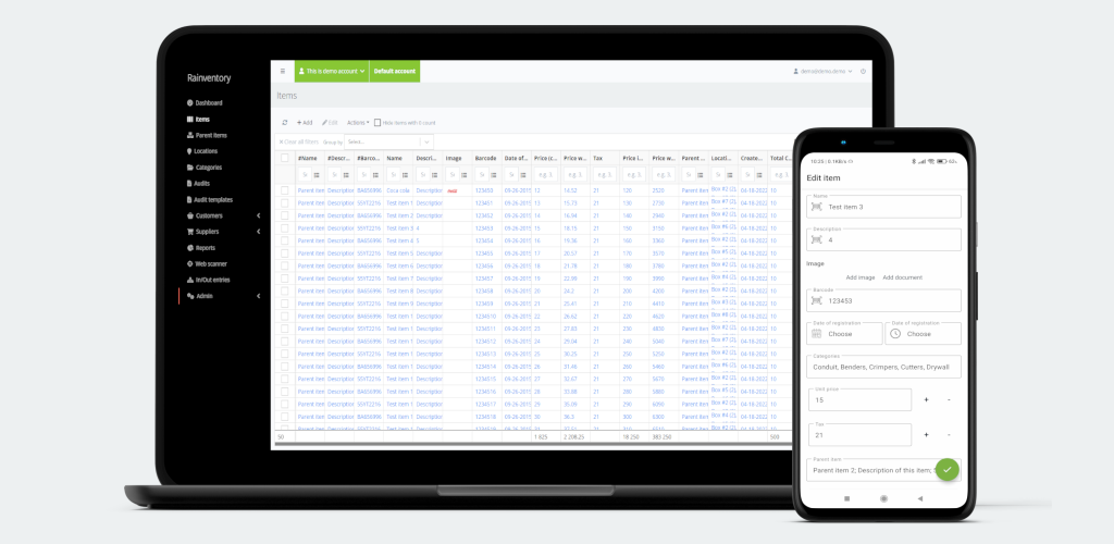 Rainventory - Inventarismanagement -app media 1