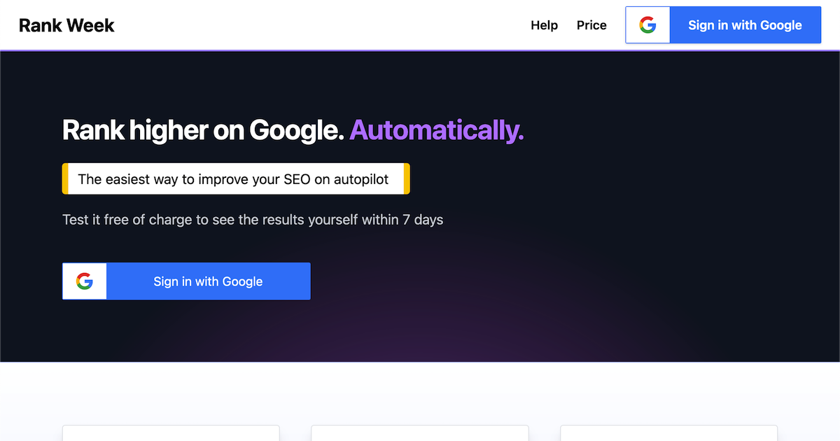 Média RankWeek.com - Réindexer automatiquement les pages sur Google - Boostez votre référencement dès aujourd'hui 1
