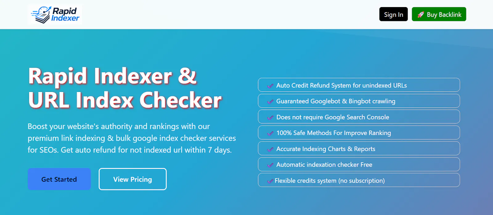 Rapid Indexer screenshot 3