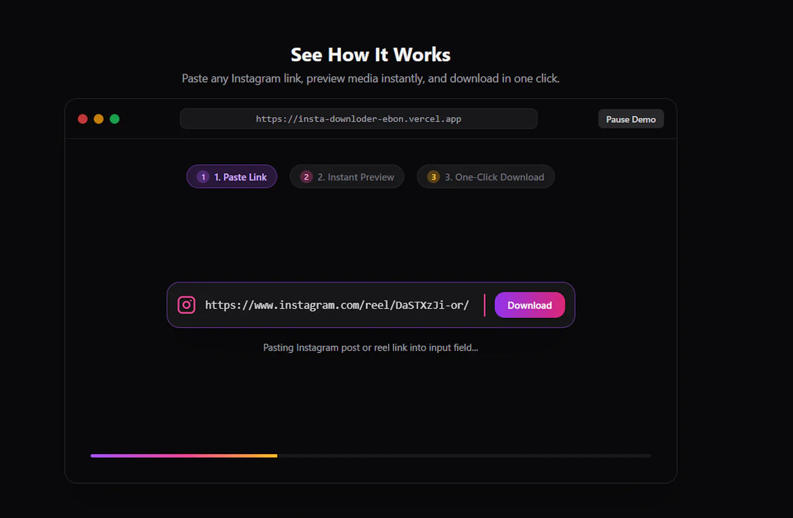 Instagram Downloader & Post Stats Viewer screenshot 1