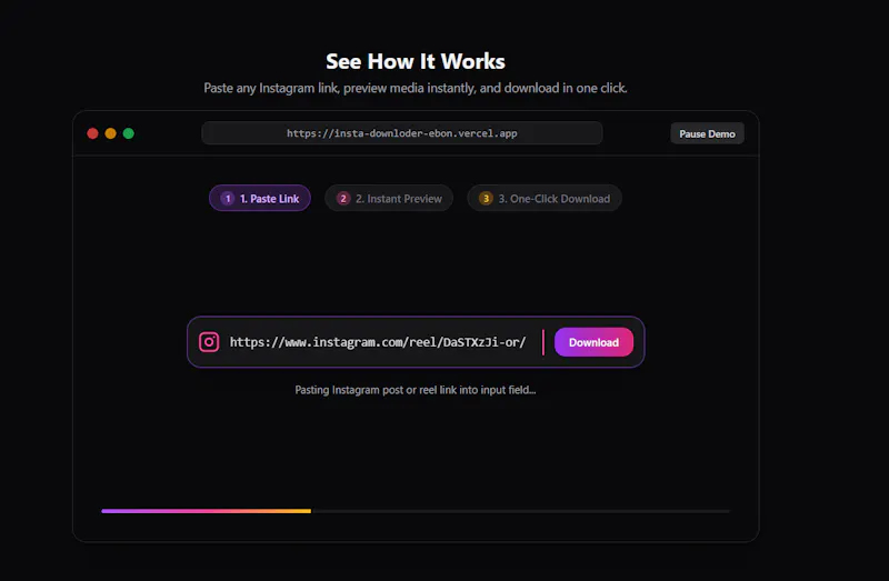 Instagram Downloader & Post Stats Viewer screenshot 1
