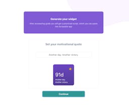 NoFap streak | Generate countup widget gallery image