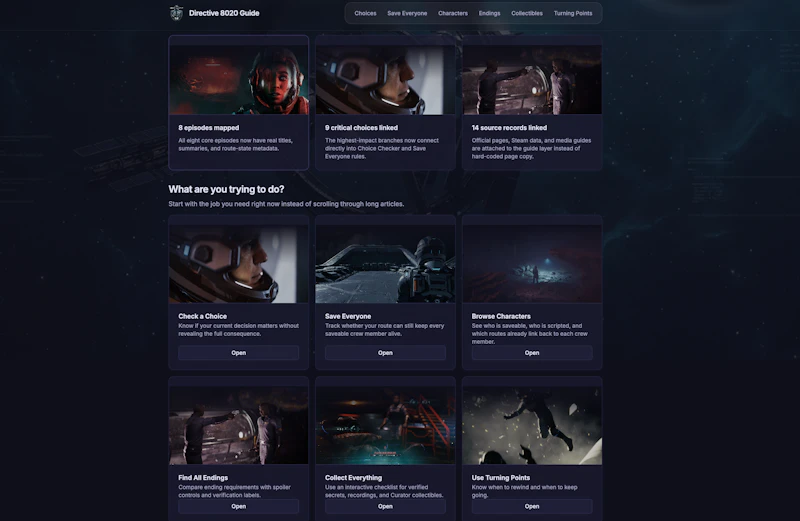 Directive 8020 Guide screenshot 2