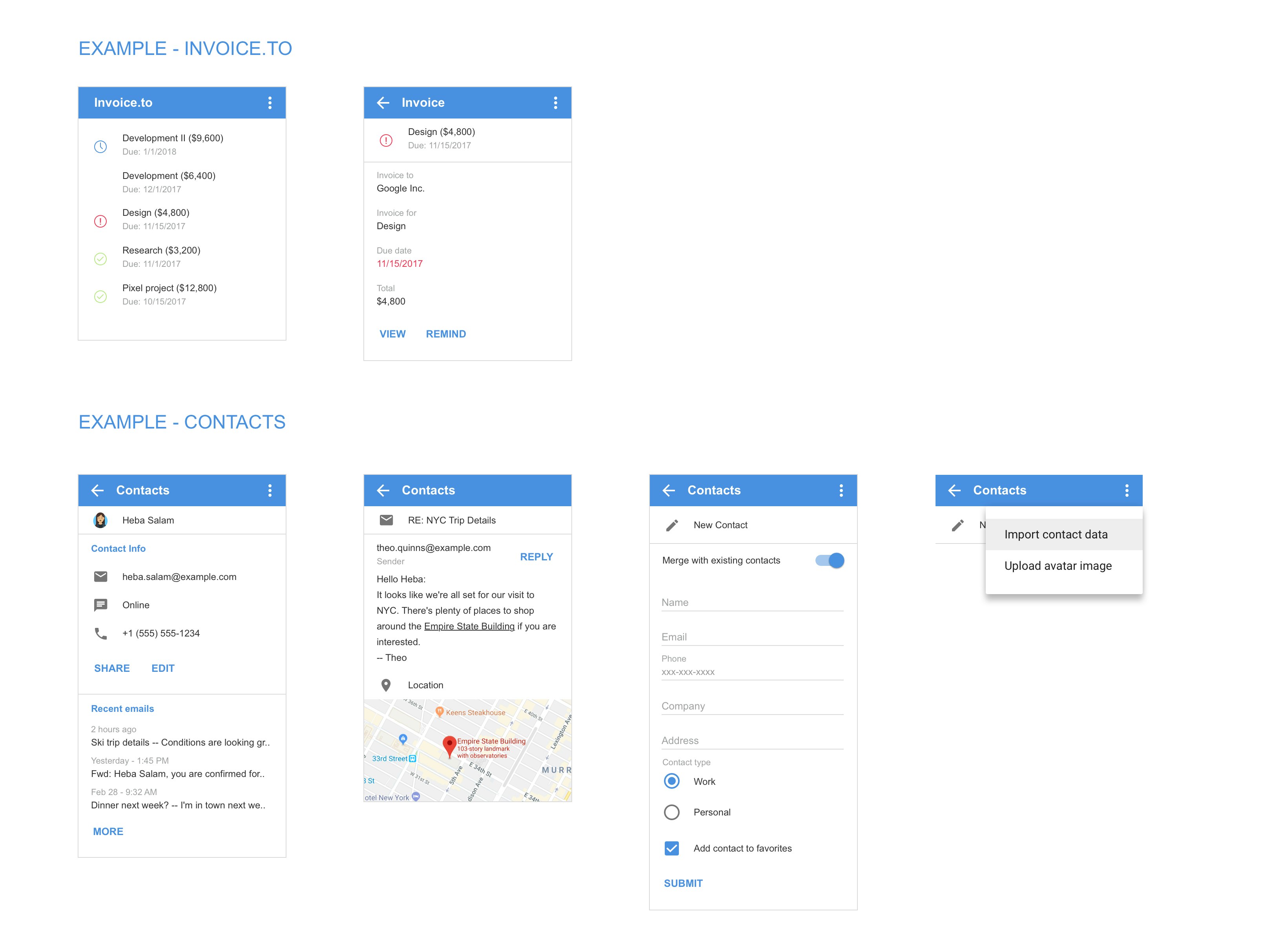 Gmail Add-on Design Kit gallery image
