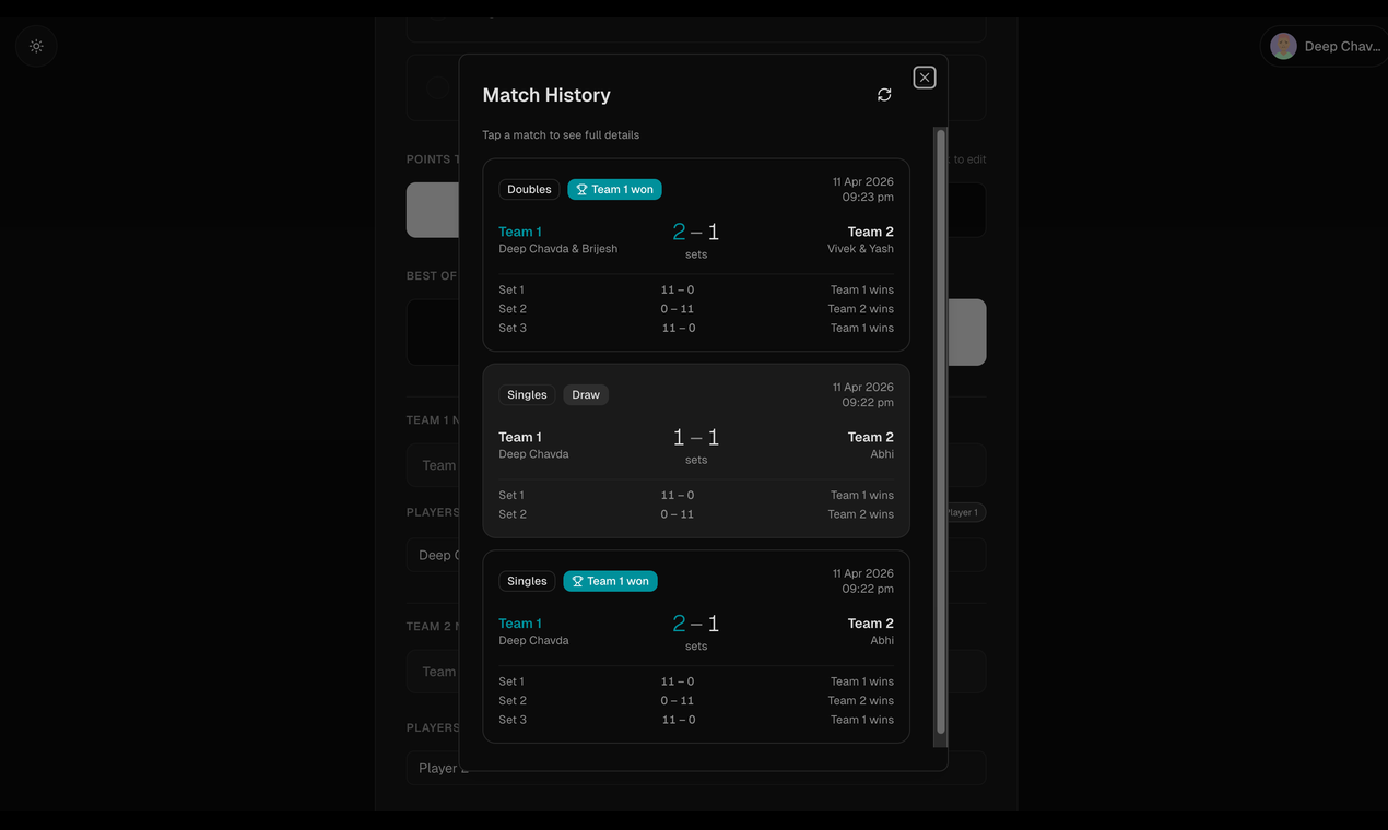 ShuttleScore — Badminton Score Tracker gallery image