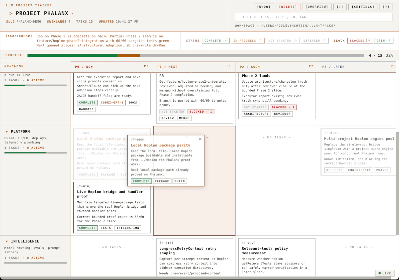 LLM Tracker screenshot 2