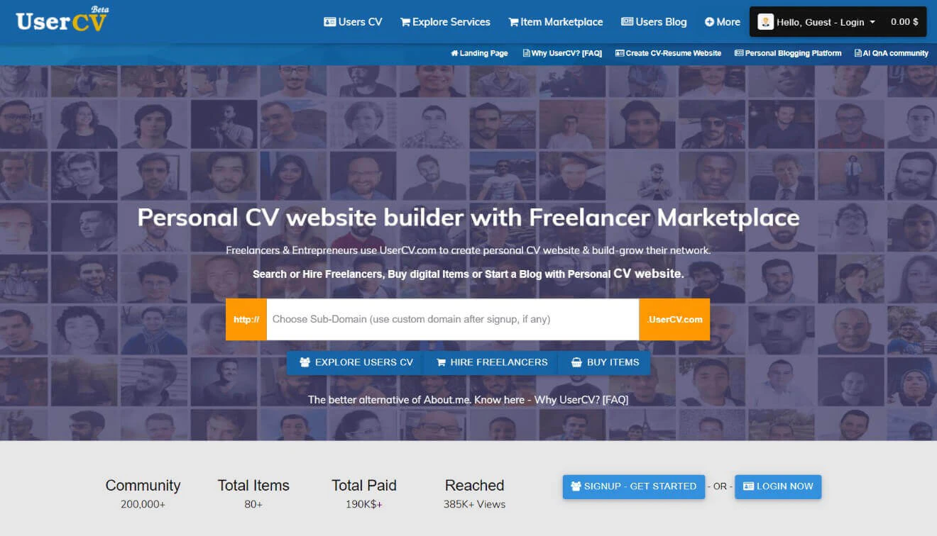 FreelancerCV - Freelancer Marketplace