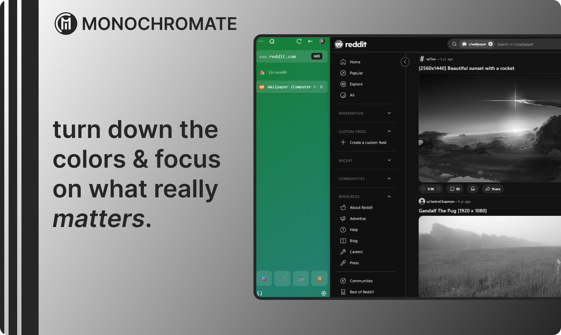 Monochromate media 1