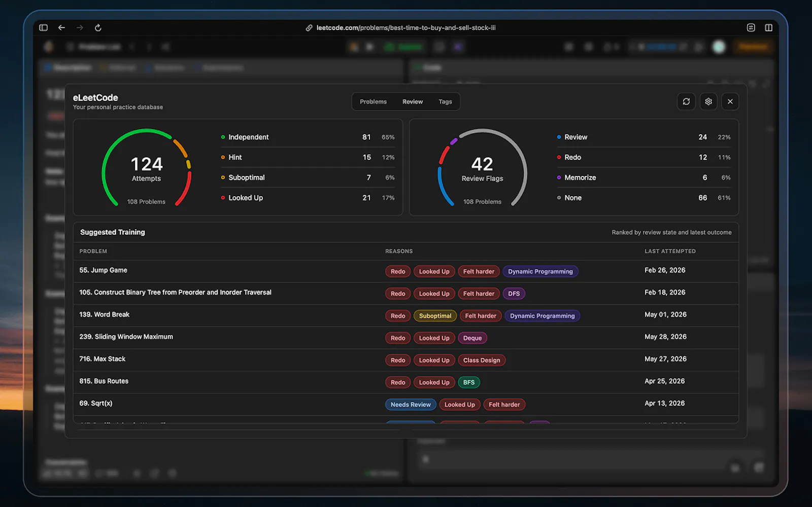 eLeetCode screenshot 1