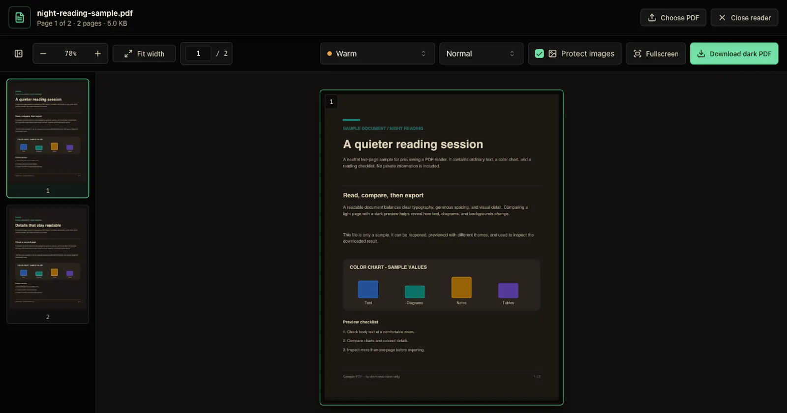 PDF to Dark Mode screenshot 3