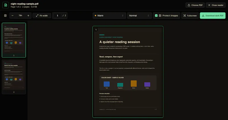 PDF to Dark Mode screenshot 3
