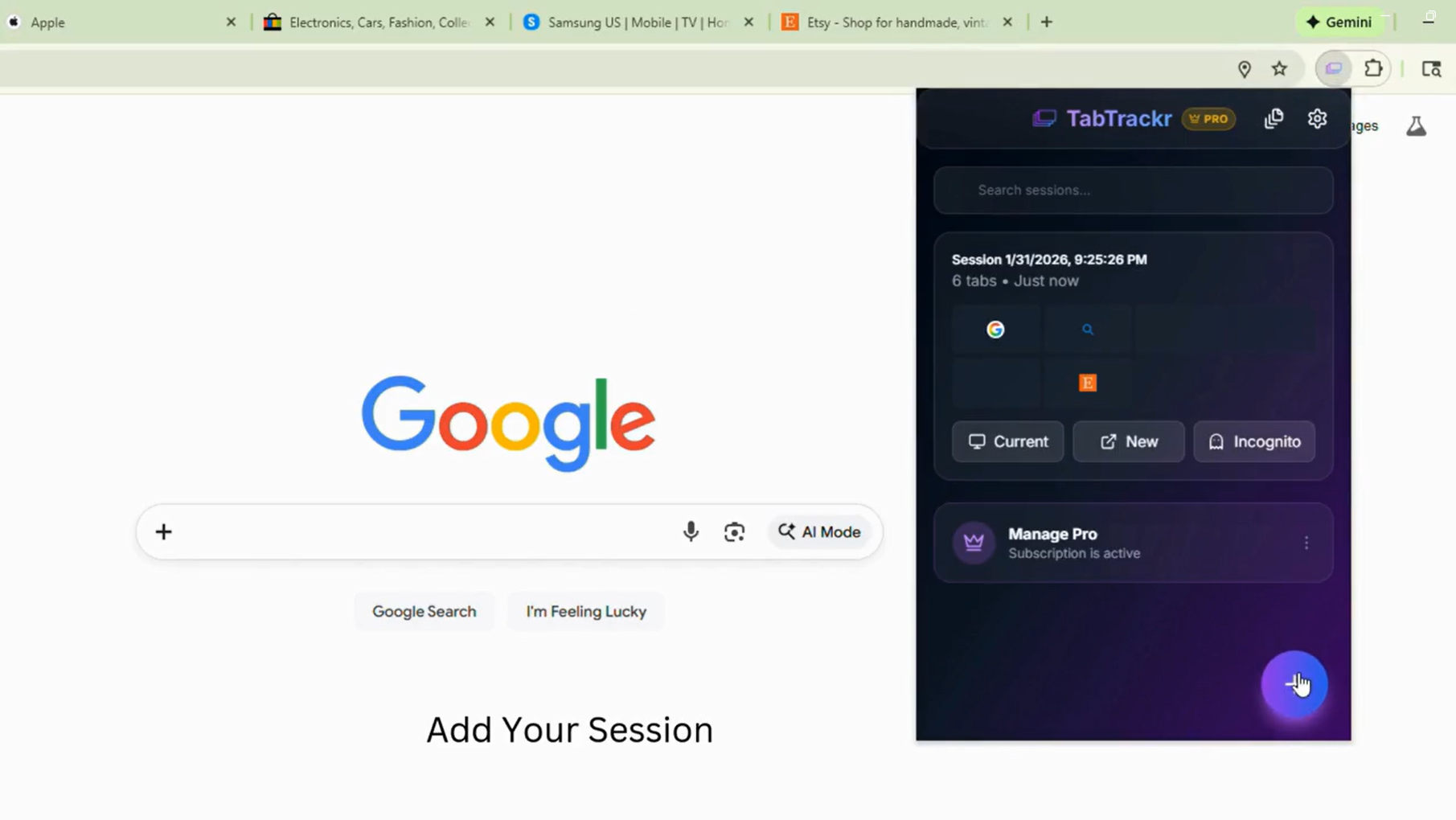 TabTrackr gallery image