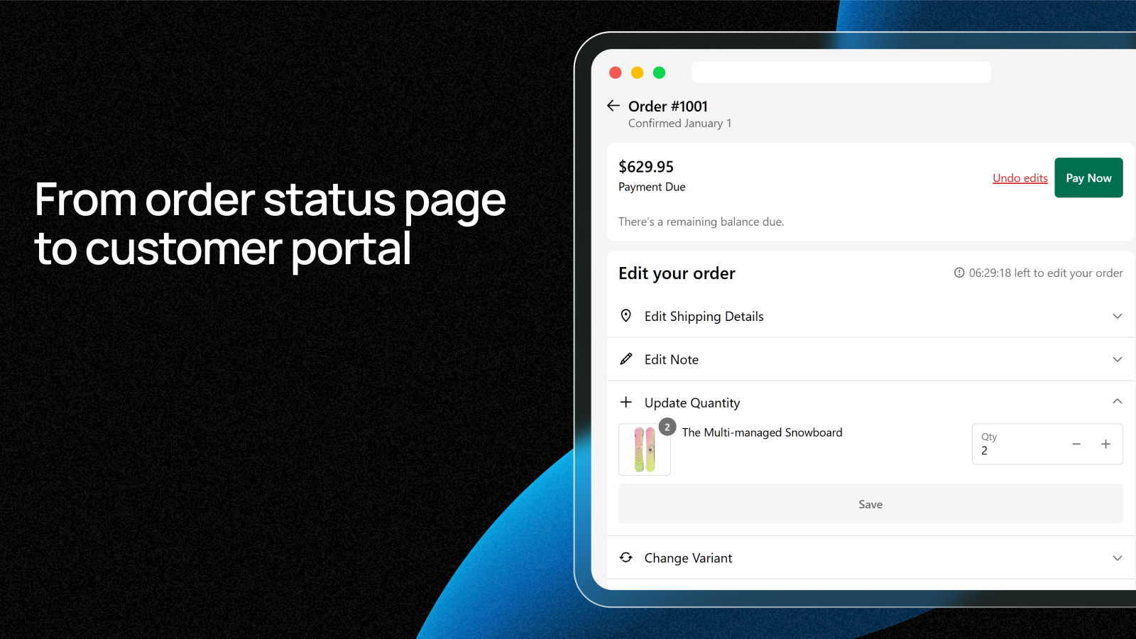 Shopify를위한 Selfdesk - 고객이 주문 편집하고 구매 후 제품을 추가하도록하십시오 미디어 3