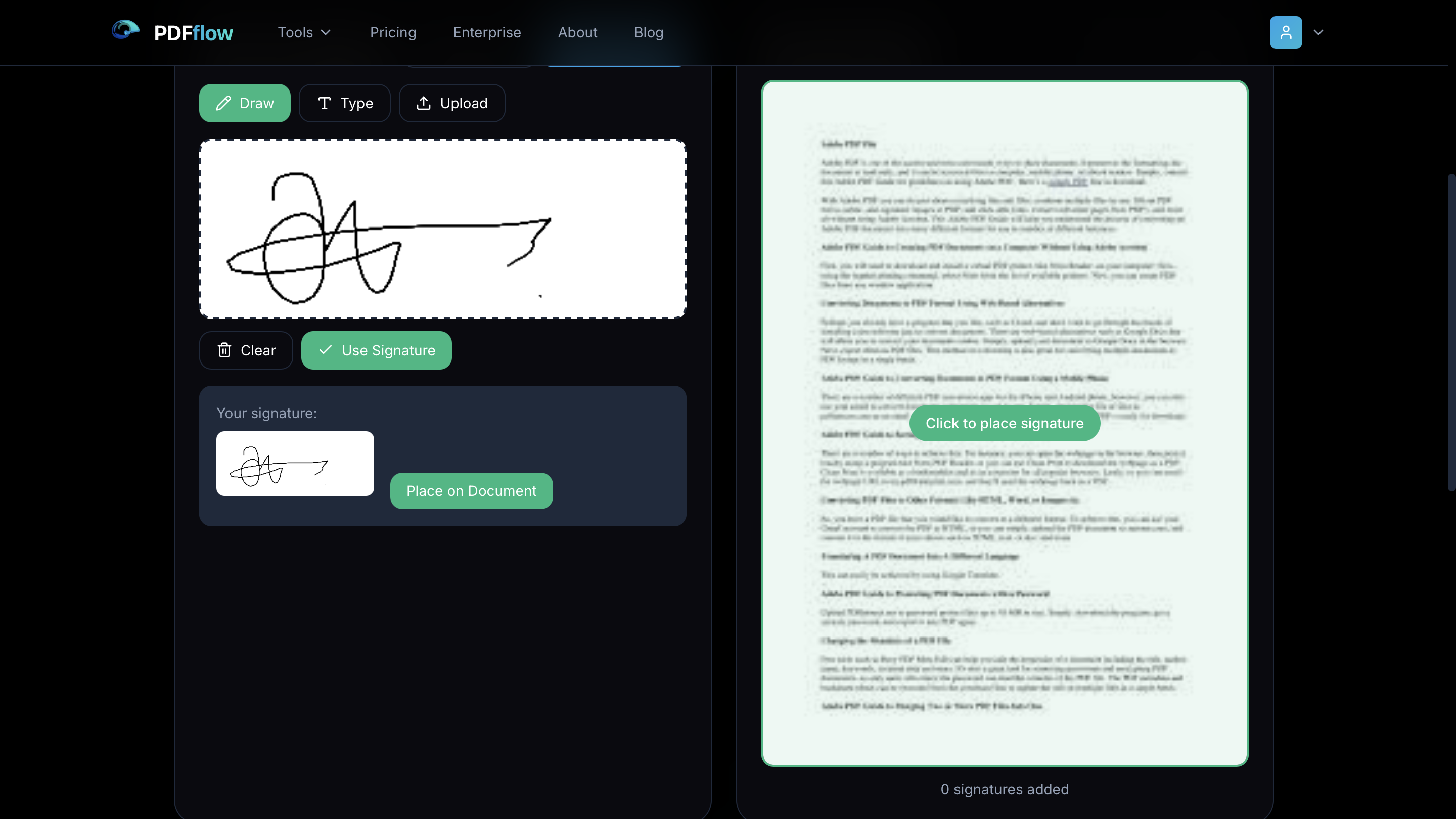 PDFflow - Screenshot 4 showing product features and functionality