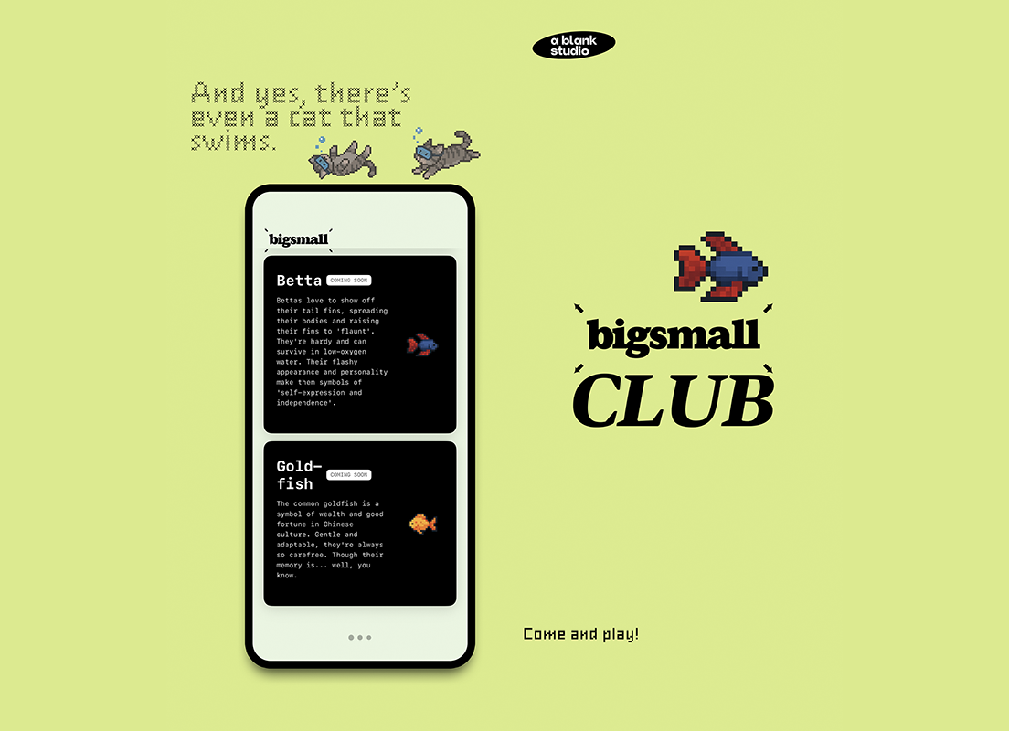 Média Bigsmall - poisson.Chat de natation.Widget. - Quand j'ai raté mon chat, j'ai créé une application de widget d'aquarium. 2