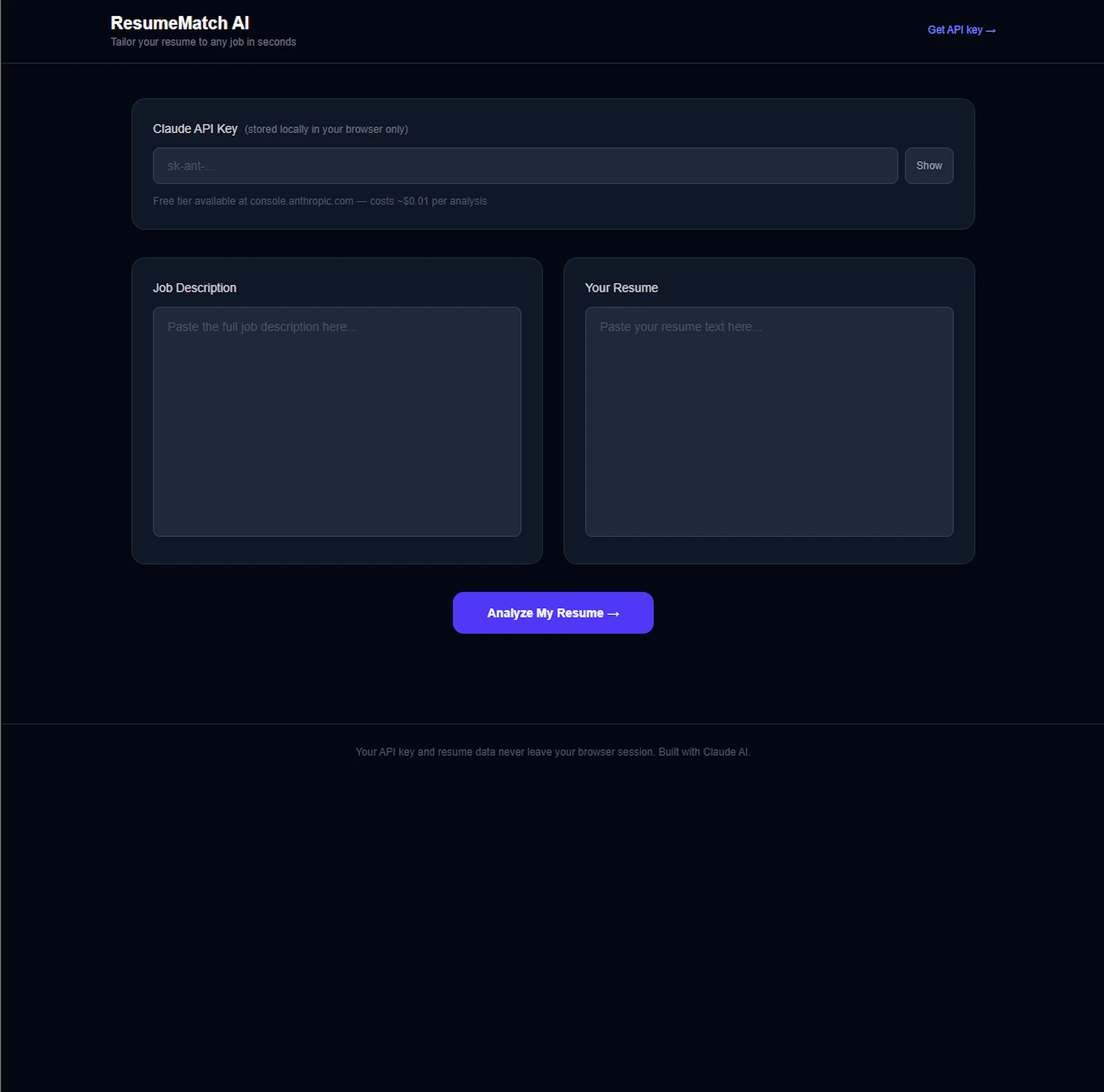 ResumeMatch AI screenshot 1