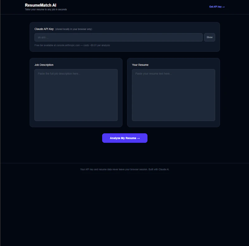ResumeMatch AI screenshot 1