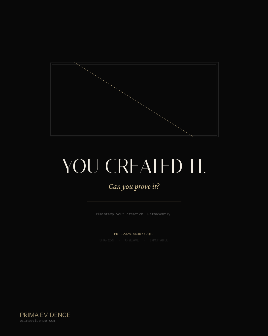 Prima Evidence by Vlaander LTD - Main product screenshot demonstrating key features and user interface