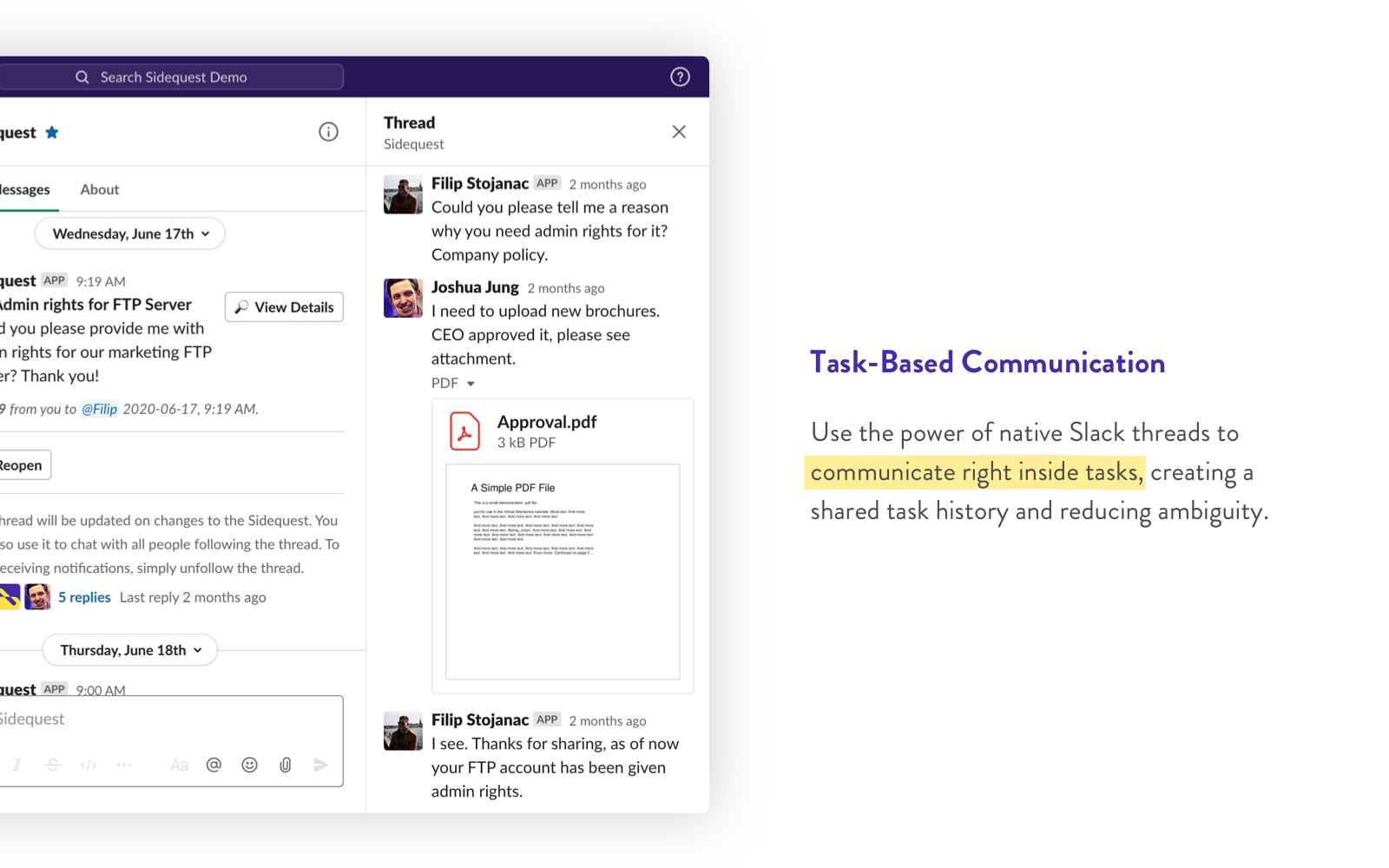 Sidequest for Slack gallery image