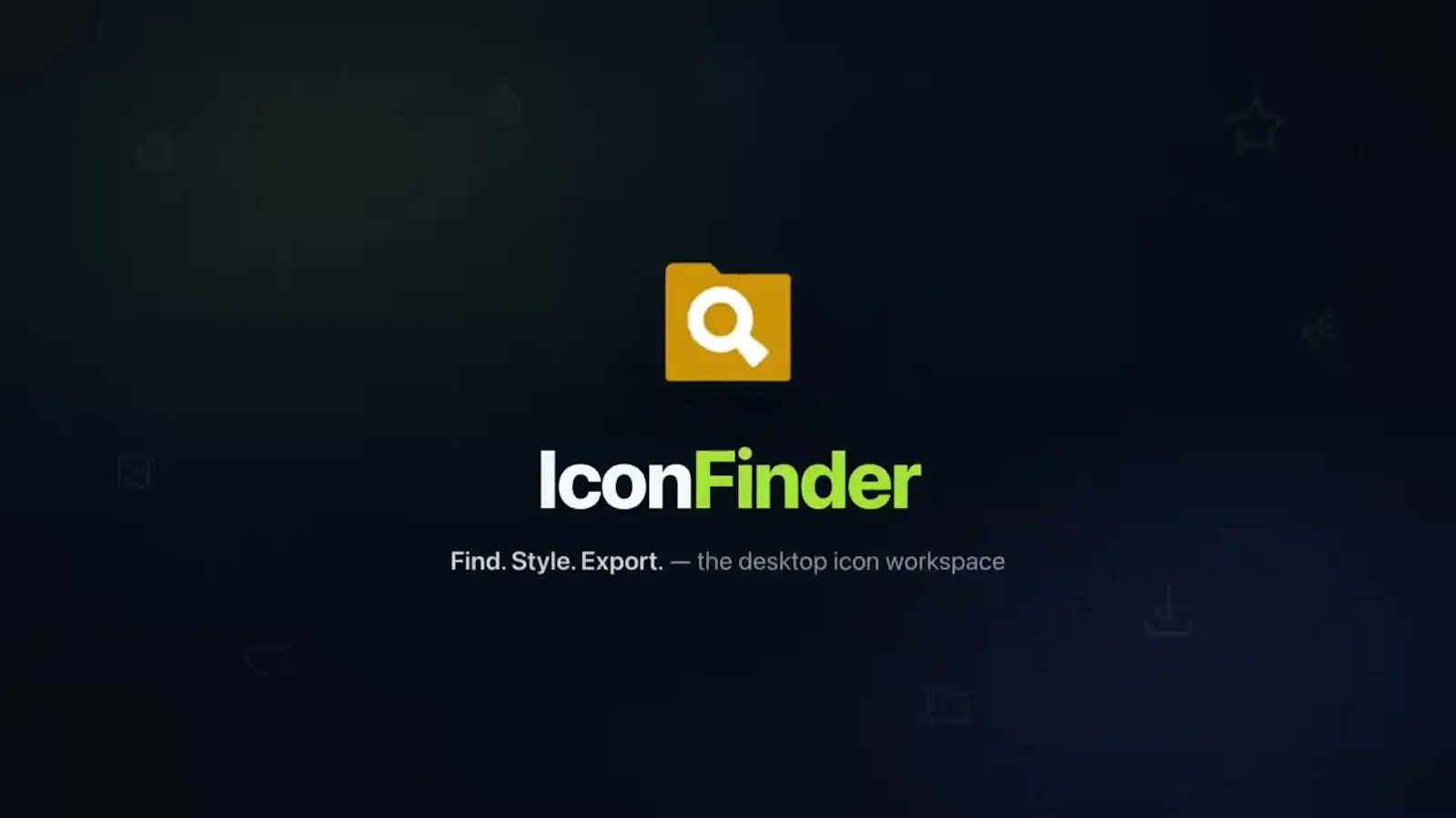 IconFinder screenshot 1 (video preview)