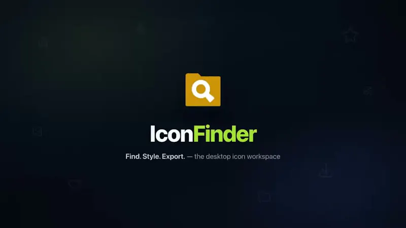 IconFinder screenshot 1 (video preview)