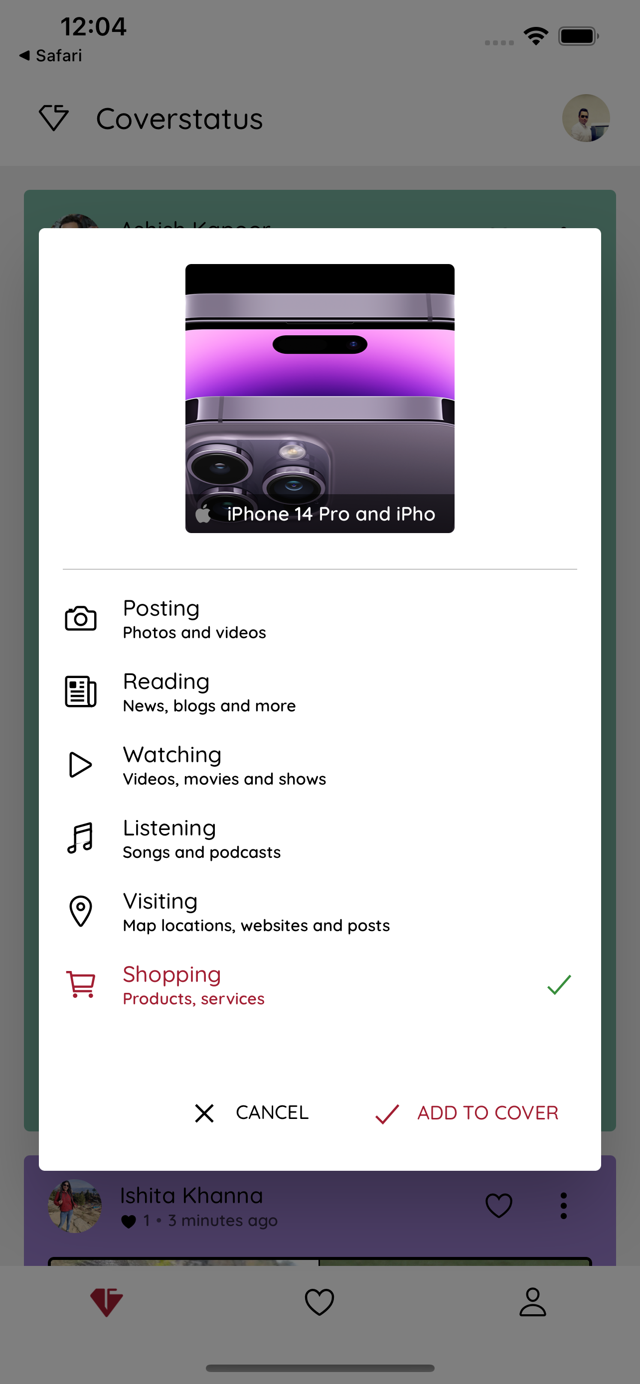 Coverstatus - All your statuses in one place media 5