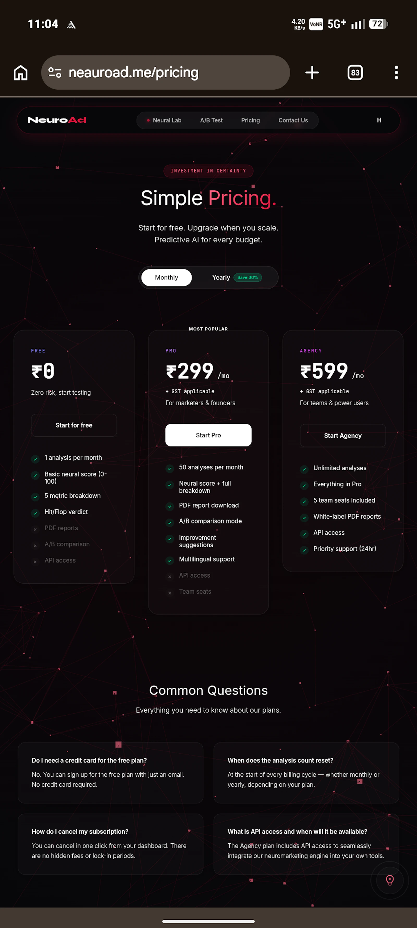 Neauroad.me screenshot 5