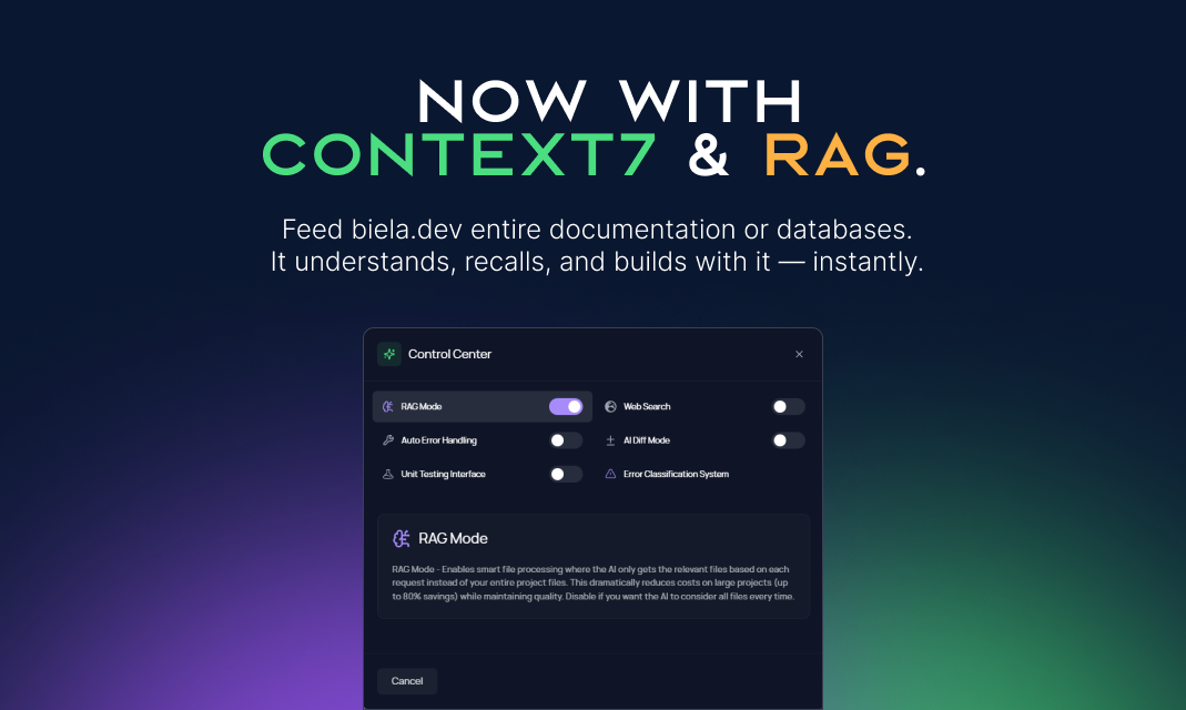 Biela.dev 2.0 - Screenshot 3 showing product features and functionality