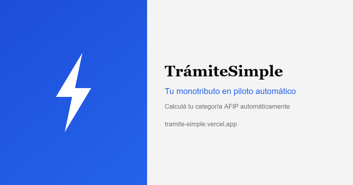 TrámiteSimple - Main product screenshot demonstrating key features and user interface